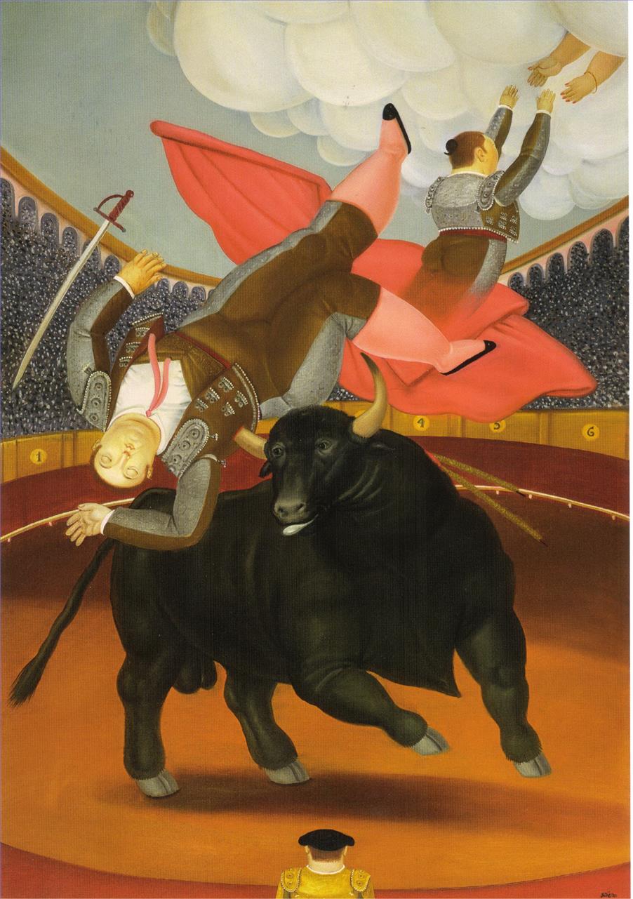 Der Tod von Luis Chalet Fernando Botero Ölgemälde